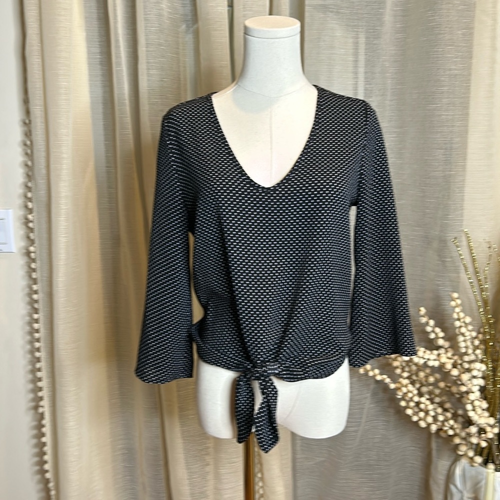 Dress top Navy and White Sz S